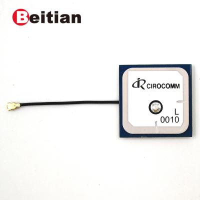 China BEITIAN Internal Antenna Cirocomm GNSS GLONASS GPS Patch Active Antenna BT-0010 28*28*5mm for sale