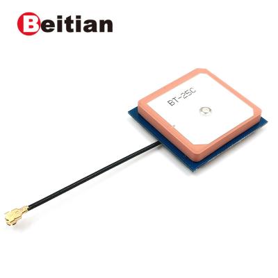 China BEITIAN GNSS GLONASS GPS Internal Ceramic Antenna BT-25C 28mm*28mm*7mm for sale