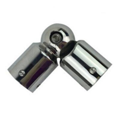 China Stair Railing Fittings / Handrails Staircase Pipe Fittings Stainless Steel Flexible Pipe Connector for sale