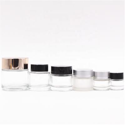 China Eco - Friendly Recyclable 50ml Make Up Packaging Eye Cream Glass Jars for sale