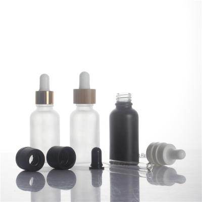 China Non Spill Child Resistant Glass Droppers For Boston Round Essential Oil Bottles And Bottles 18/400 18/410 20/400 for sale