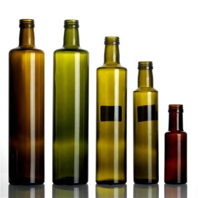 China Frying oil place around clear glass aceite oliva de botellas de vidrio Para d'huile de friture d'huile nail polish de Olive Oil Bottles Green Color for sale