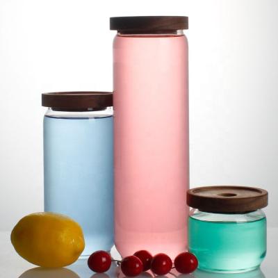 China Factory Customized Heatable High Borosilicate Glass Sealed Jars, Upright Tea Cans, Dried Fruit Snacks, Storage Bottles for sale