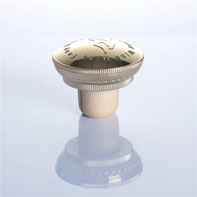 China Cork Low MOQ Customized T Form Wine Aluminum Wood Plastic Spirits Bottle Cap Top Liquor Synthetic Cork Bar Top for sale