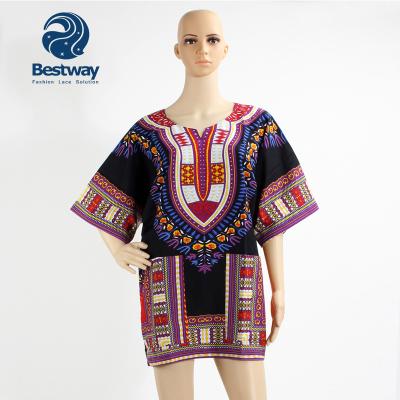 China Bestway Dashiki Lady Shirt Dashiki Shirt African Dashiki Eco - Friendly Top DT007 for sale