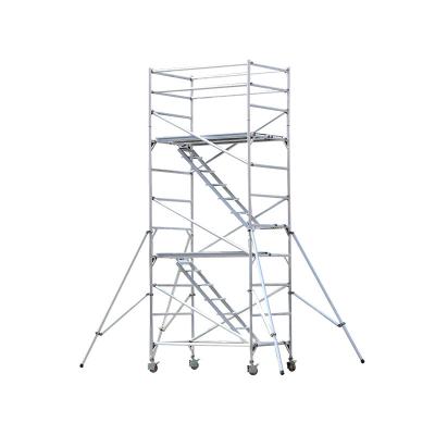 China Modern Full System 6m 12m Mobile Scaffold Tower Ladder Rolling Scaffold for sale