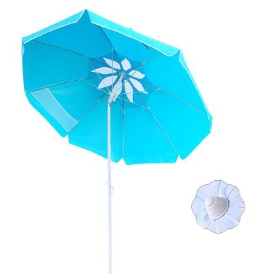 China 2021 Customs Foldable Lightweight Fashion Leisure Style Luxury Umbrella Folding Portable Beach Umbrella for sale