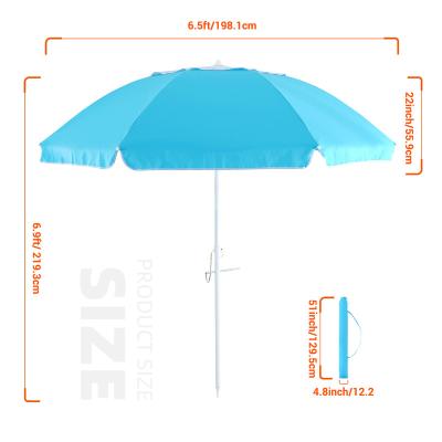 China Beautiful Beach Foldable Lightweight Aluminum Frame High Quality Portable Beach Umbrella for sale