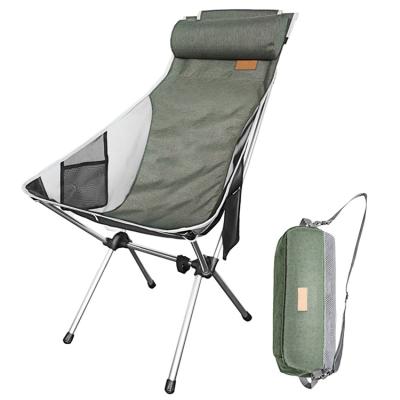 China Foldable Lightweight Green Aluminum Camp Chair Folding Metal Portable Outdoor Folding Chair for sale