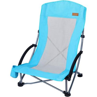 China China direct steel beach chair folding camping lightweight foldable beach chair for hiking for sale