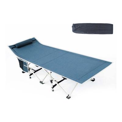 China Lightweight Steel Frame Foldable Lightweight Steel Frame Cradle Portable Outdoor Cheap Folding Camping Bed for sale