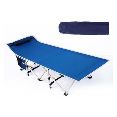 China Lightweight Portable Lightweight Steel Frame Beach Bed Folding Travel Durable Queensize Crib for sale