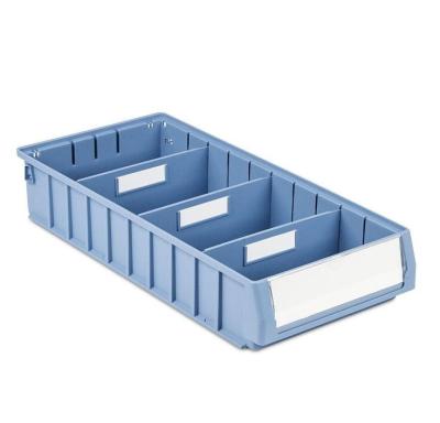 China Sustainable Industrial Plastic Shelving Rack Storage Separation Bin for sale