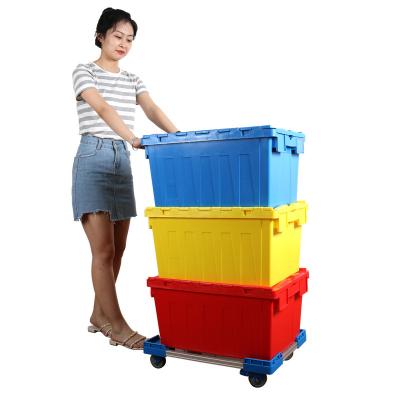 China Stack And Nest No Foldable And PP , Plastic Material Crate Plastic Movable Turnover Box for sale