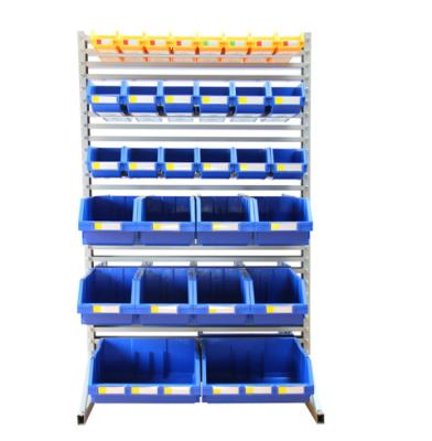 China Corrosion Protection Quick-Pick Garage Steel Hanging Rack For Tool Storage Bins for sale