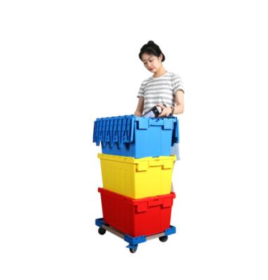 China Eco - Friendly Plastic Container Use Moving Container Cart for sale