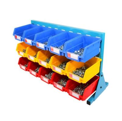 China Bench Selection Viable Louver Racks with 15 Storage Bins for sale