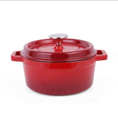 China Sustainable European Enamel Cast Iron Cooking Pots And Cassers for sale