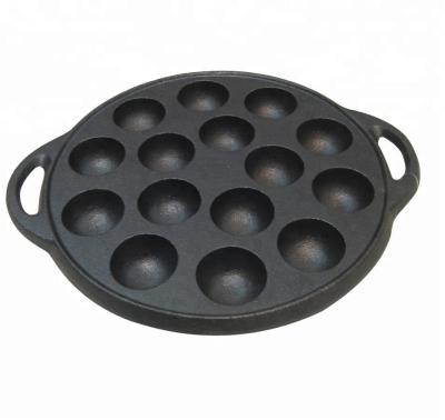 China Sustainable 15 Hole Preseasoned Cast Iron Loaf Pan for sale