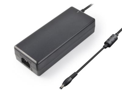 China 24V 5A Desktop Power Adapter 120W Black 50,000 Hours MTBF  With Pin Inside for sale