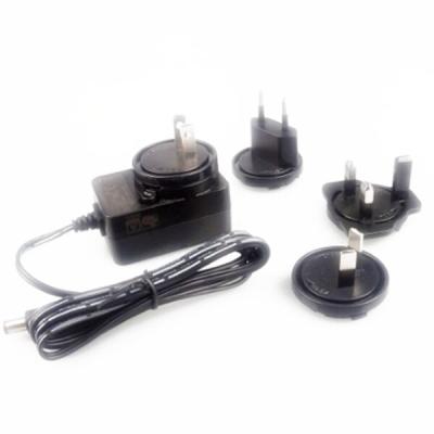 China 500mA adaptador permutable, MTBF del adaptador 30,000h del reemplazo 12W en venta