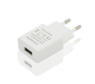 China 5W 5 Volt 1A Smart USB Charger , IPhone X USB Charger Adapter EU Plug CE Marked for sale