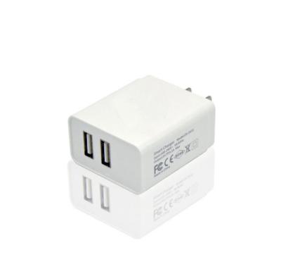 China High Output 2 USB Port Charger 5V 3.1A US Plug 50,000 Hours Long Life for sale