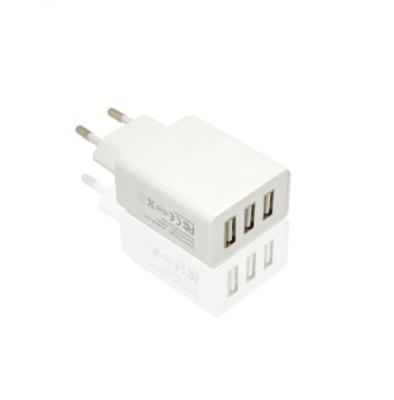 China 5 Volt 3.1 Amp 3 USB Port Charger , Multi Way USB Charger EU Plug CE Marked for sale