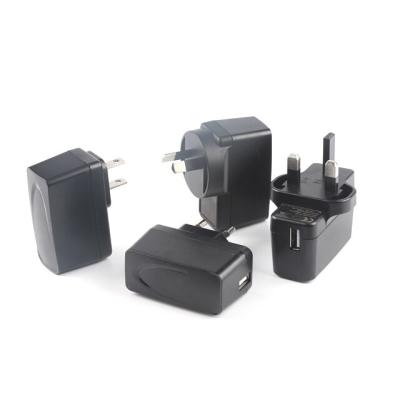 China Doe VI Level 5V 1000mA USB Power Adapter 6W For US EU UK AU KC Market for sale