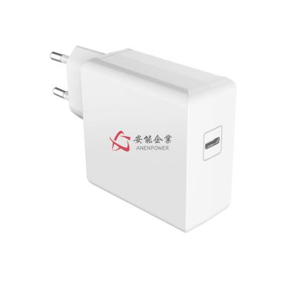 China Smart Chip USB C Portable Charger 45W EU Plug PD Charger Fit Apple Macbook Pro for sale