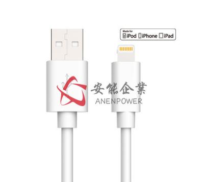 China 2.4A Max High Speed USB Data Cable Sync And Charge For IPad / IPhone / IPod for sale