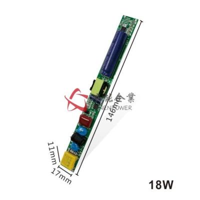 China Waterproof LED Driver 260mA 18W  T8 T5 T10 LED Tube Light Applied 91% Efficiency for sale