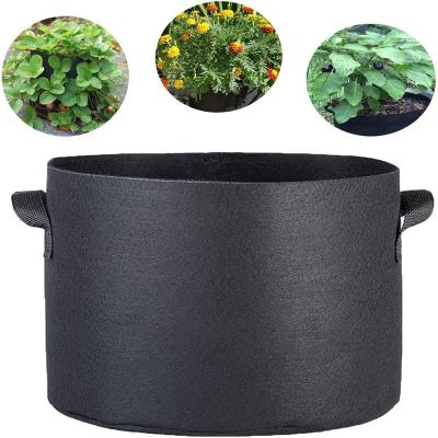 China Planting Seedling Heavy Duty Aeration Thickened Nonwoven Fabric Potted Plant Grow Bags 20 Gallon for sale