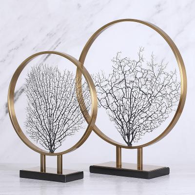 China Art Decor New Chinese classic high quality retro metal crafts creative interior decoration of Christmas gifts art home modern supply for sale