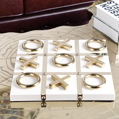 China Modern European Interior Decorations Example Room Living Room TV XO Stainless Steel Board Art Supply Items for sale