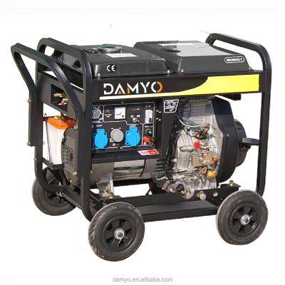 China Small Price 50HZ 3.2KW High Performance Diesel Engines Welding Portable Generator 730*495*655 for sale