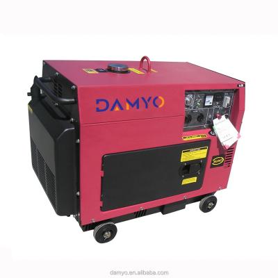 China Silent Type Diesel Generator Welding Units 6.5kw 6500kw 6.5kva Common Air-Cooled Single Cylinder Machine for sale