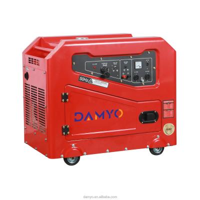 China Chinese generator 6.5ka 50hz single phase common units small portable soundproof diesel genset series for sale