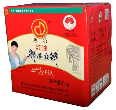 China 2021 High Quality Soy Sauce Flavor 2.5Kg Certified OEM Customized Spicy Flavoring Sauce Bean Paste With Black Chili Oil In Sichuan for sale