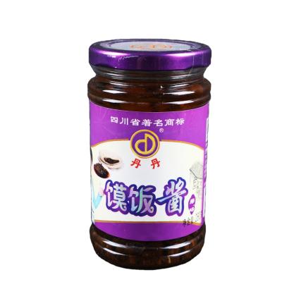 China Factory Price Sale Wholesale 280G Glass Bottle Spicy Hot Salted Spicy Chinese Mushroom Seasoning Paste For Cooking Bibimbap for sale