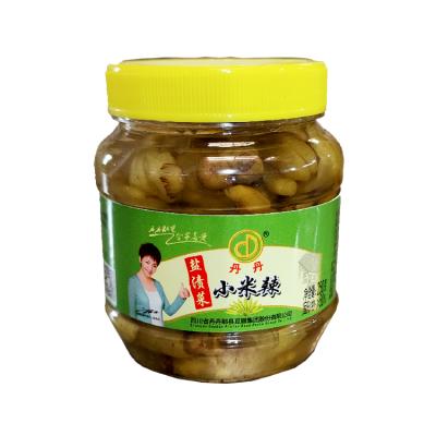 China 2021 Hot Sales Spicy Plastic Bottle Salted Super Spicy Pepper Sauce Pickled Green Chili Pickle Pickle for sale