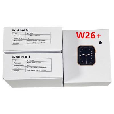 China 2021 W26+ W26 Pro Wristbands Magnetic Charging Smart Watch 1.75 Inch Screen w26 Plus Series Smartwatch W26+ for sale