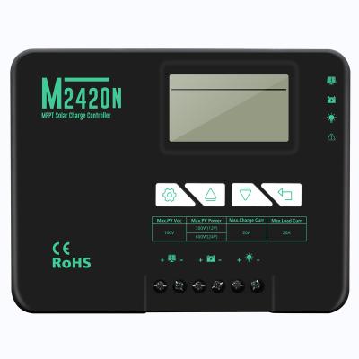 China Charger controller MPPT 20A 30A 40A solar charge controller and discharge with senor temperature LCD display for sale