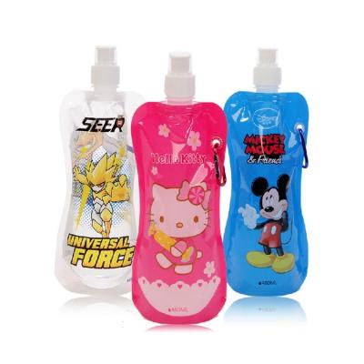 China Custom Food Grade High Quality Recyclable Reusable Stand Up Spout Pouch For Juice Sauce Liquid Water for sale