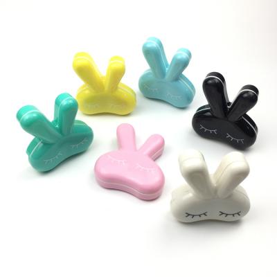 China For long ears rabbit contact lens white rabbit contact lens box contact lens case with wholesale price A-856 for sale