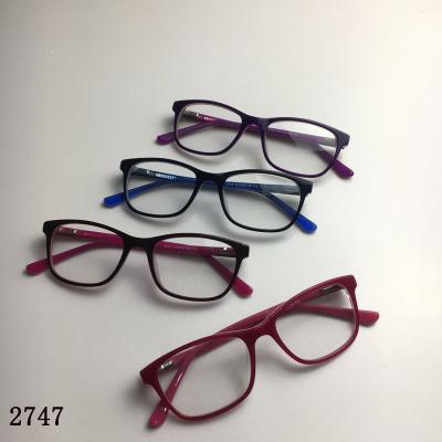 China Wholesale Super Forteenager Teenage Youth Acetate Eyewear Frames Accept Small Quantity 2747 for sale