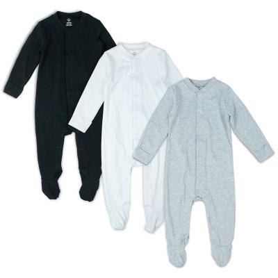 China Infant Clothing Baby Rompers Solid Color Baby Clothes Romper White Daily High Quality Baby Romper Jumpsuit for sale