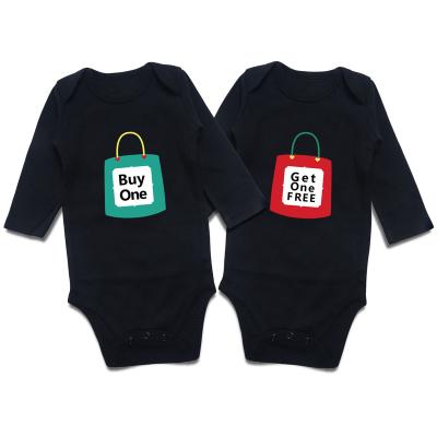 China Hot Selling Custom Daily Wear Amazon Printing Baby Clothes Cotton Romper Baby Knit Baby Long Sleeve Jumpsuit for sale