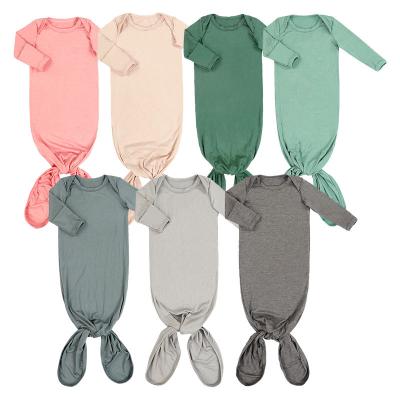 China Breathable High Quality Empty Baby Clothes Long Sleeve Newborn Baby Gown Knit Newborn Baby Sleeping Bag for sale