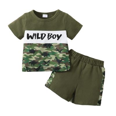 China Summer Breathable Baby Boy Clothes Set 2Pcs Baby Boy Outfits Short Sleeve Baby Clothes Sets Clothing for sale